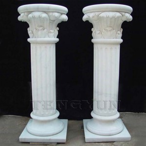 Pilars de marbre decoratius d'interior de mida petita
