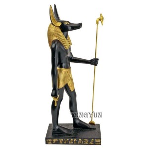 Na prodaju ukrasne antičke egipatske bronzane statue Anubisa velikih dimenzija na otvorenom