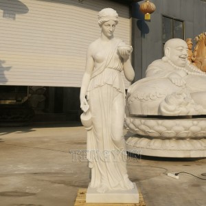 Мермерна врежана статуа Хебе Божица на младоста