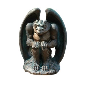 Kaufen Sie Architektur Outdoor Decor Metall Gargoyles Statue Antik Messing Griffin Skulptur zum Verkauf