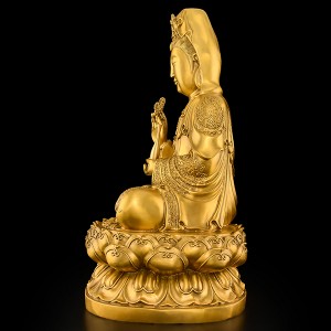 Brons Buddhism Avalokitesvara staty