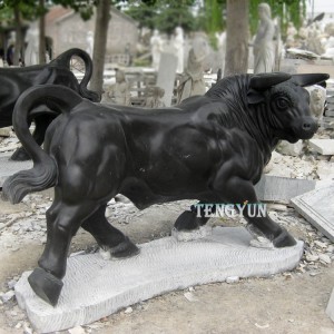 Marble Bull Sculpture For Garden Decoration