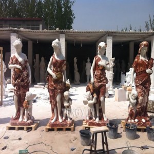 Мраморная резная статуя богини юности Геба