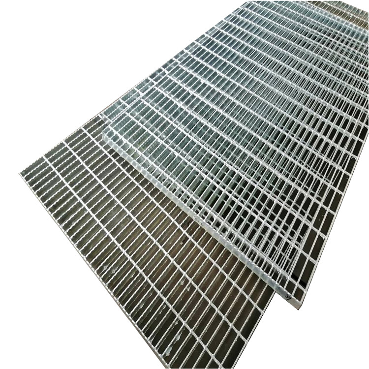 Galvanized stainless serrated style standard weight catwalk platform metal floor steel bar grating