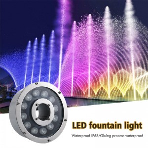 LED podvodno svjetlo potopna pumpa led prstenasta svjetla za fontanu i mlaznice sa led svjetlom za fontane za bazen