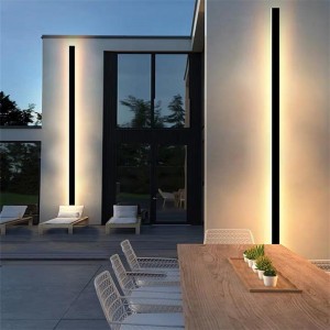 អំពូល LED ខាងក្រៅមិនជ្រាបទឹក ចង្កៀងជញ្ជាំងវែង Garden Villa រានហាល Sconce Light