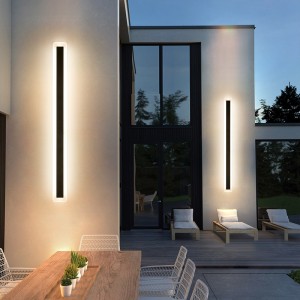 Modern Waterproof outdoor Long Strip LED wall lamp IP65 wall Sconce Light