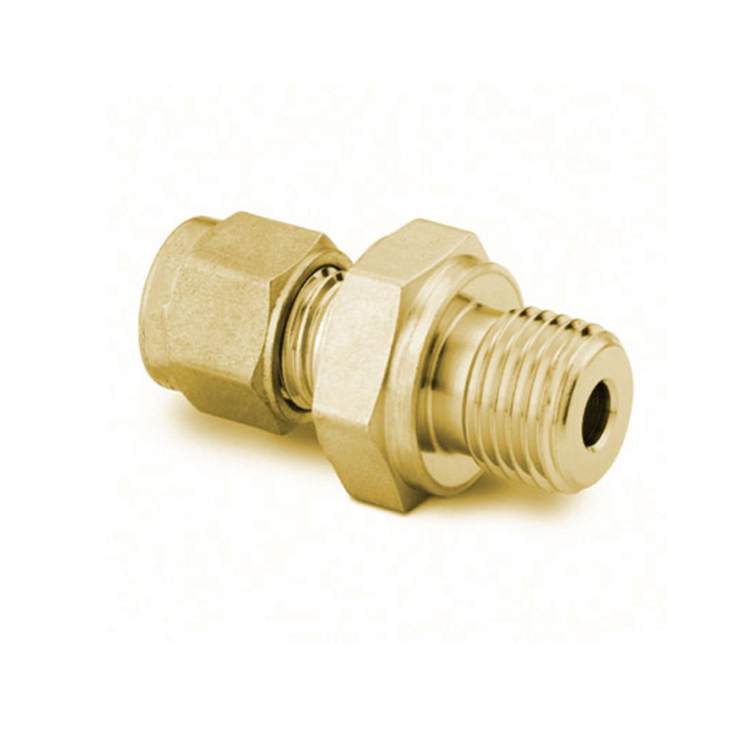 BDM Male Connector Double ferrule Brass Compression Instrumentation Tube Fittings
