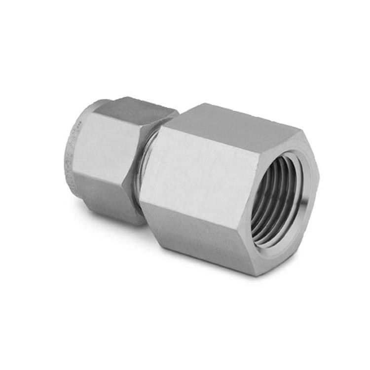 DF Female Adapter Stainless Steel Compression Instrumentation Tube Fittings