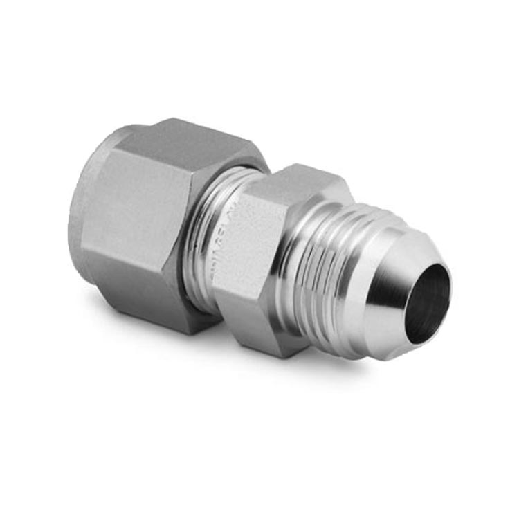 DM JIC Flare Male Connector Stainless Steel Compression Instrumentation Tube Fittings
