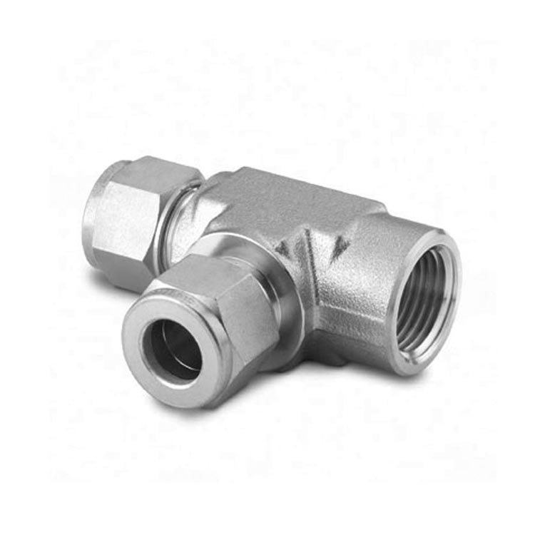 I-DTRF Female Run Tee Stainless Steel Compression Instrumentation Tube Fittings