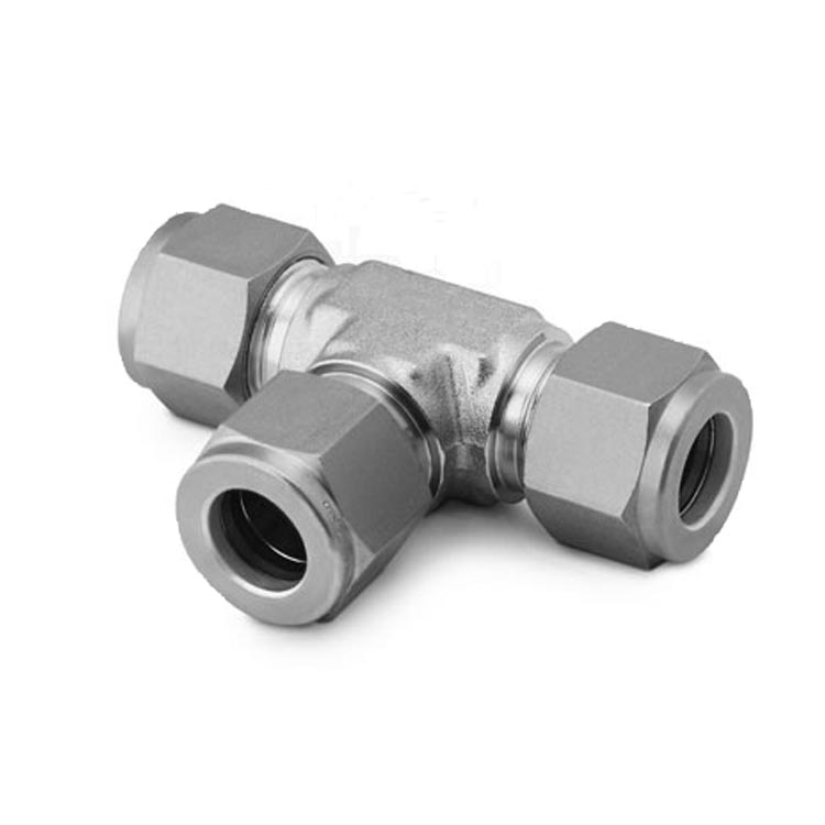 DUT Union Tee Stainless Steel Compression Instrumentation Tube Fittings