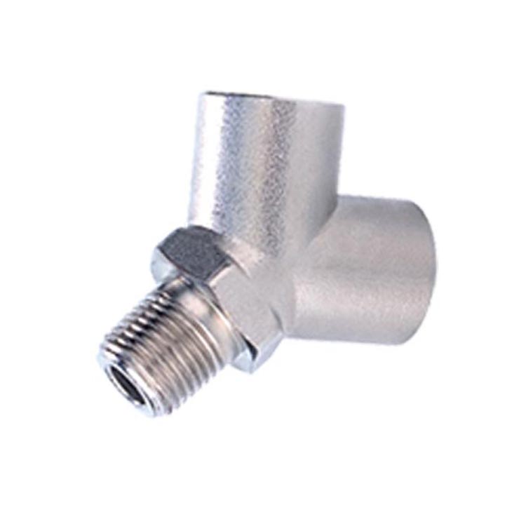 E800 Txiv neej Y Connector Euro Nickel Plated Brass Pipe Fittings & Adapter