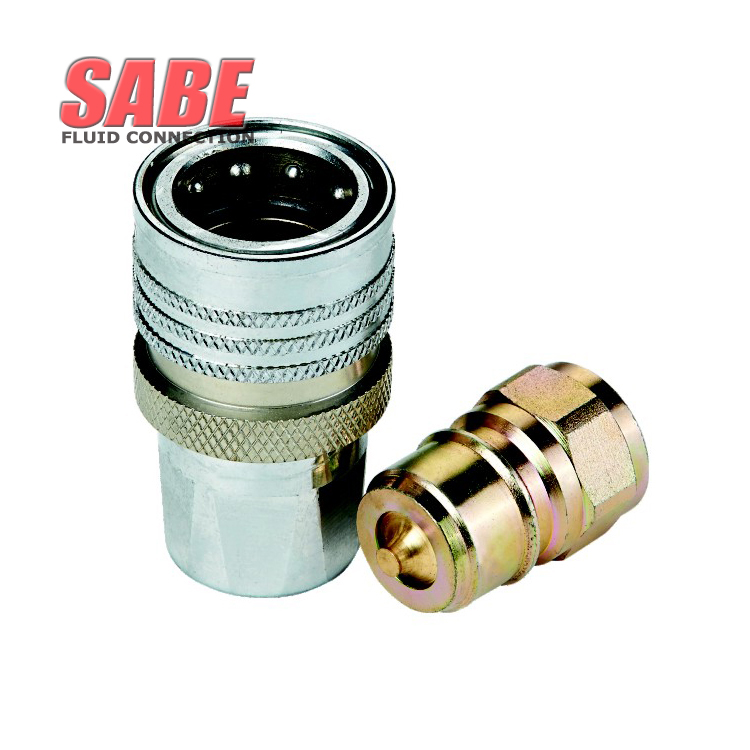 TM Series BSPP BSPT NPT NPTF SAE Carbon Steel Hydraulic Quick Connect Couplings TEMA TH Type Quick Disconnect Hydraulic