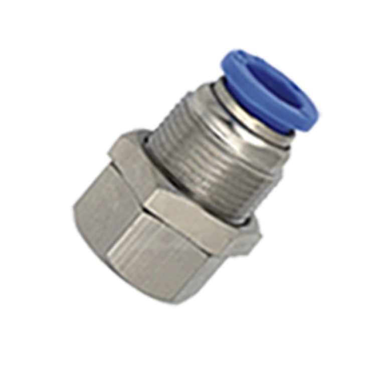 PFB Female Bulkhead Plastic Poly Push In Tube to Pipe Adapter Connector Fittings
