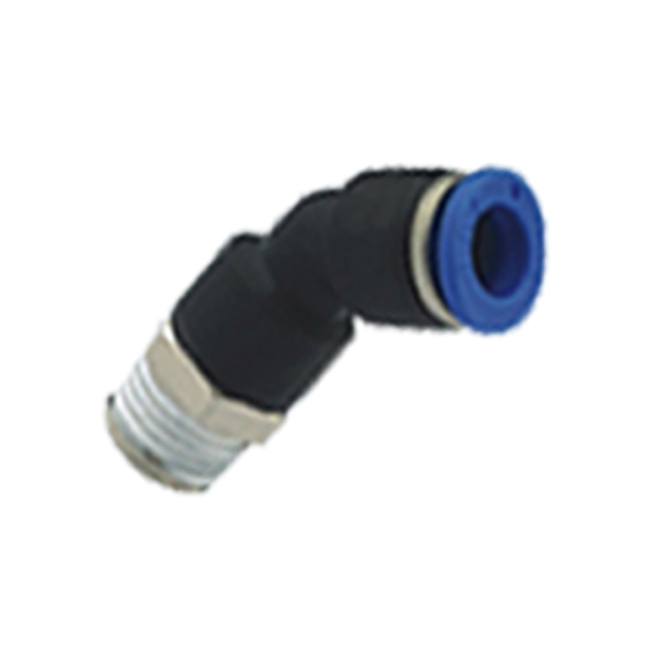 PLH Male 45 Degree Elbow Plastic Poly Push In Tube to Pipe Adapter Connector Fittings