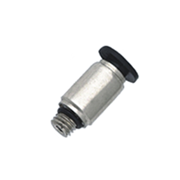 POM-C Compact Round Male Connector Compact Push In Adapter Connector Mini Fittings