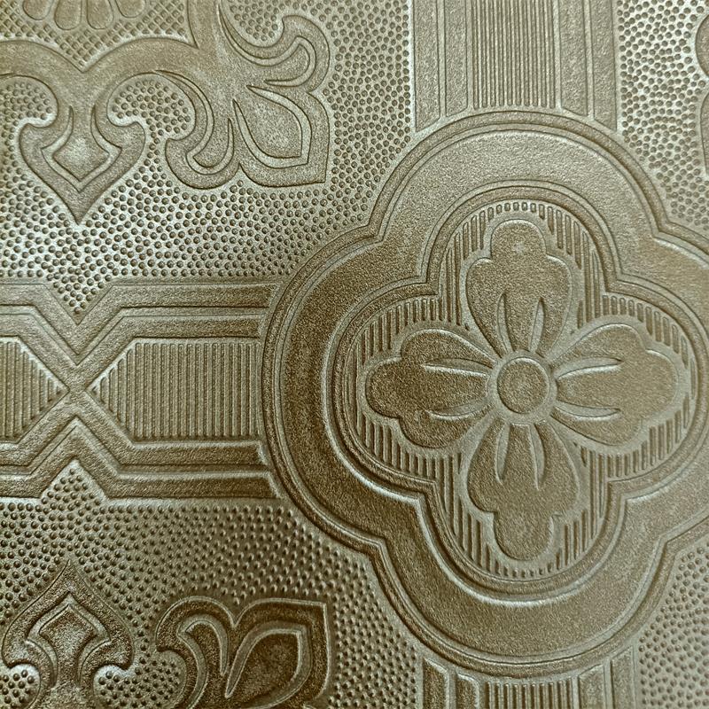 Flower Embossing Classic Semi Pu Leather For Interior Wall Design