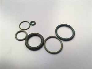 Hittebestendige rubberen Viton O-ring groen met breed werktemperatuurbereik