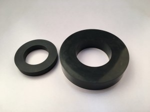 Fekete öntött lapos gumi alátétek, vastag CR gumi tömítés