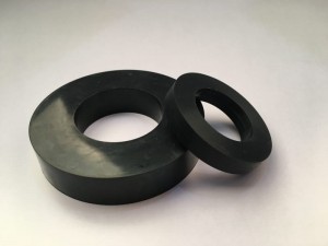 Црно обликоване равне гумене подлошке, дебела ЦР гумена заптивка