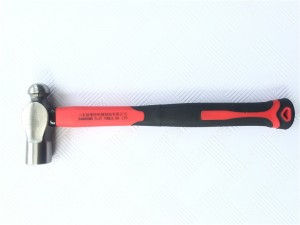 Amerikansk type Ball Pein hammer med dobbeltfarvet TPR håndtag/ træhåndtag