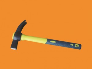 Claw Hammer tipe Amerika dengan pegangan TPR warna ganda / Gagang kayu