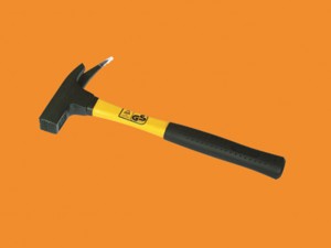 Amerikietiško tipo Claw Hammer su dviejų spalvų TPR rankena/Mediena