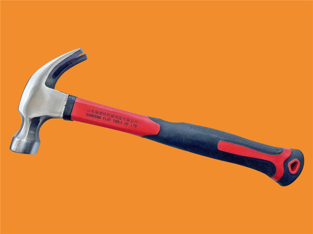 Amerikaansk type Claw Hammer mei Dual kleur TPR handgreep / Wood handgreep