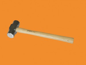 Кувалда американського типу з двокольоровою TPR/дерев'яною ручкою