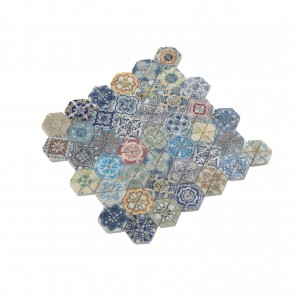 Wholesaler Price Inkjet Printing Marble Stone Mosaic Tiles for Bathroom Wall