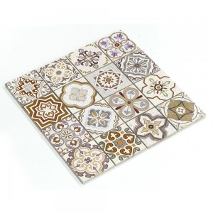 Suitable For Bathroom Accessories Inkjet Printing Stone Mosaic Tiles Wall Decoration