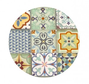 Beautiful colorful Wall decoration Inkjet Printing Marble Stone Mosaic Tiles