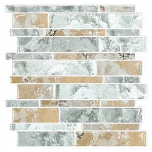 OEM Customized Self Adhesive Bathroom Wallpaper - Flexibird Peel And Stick Kitchen Wallpaper Tiles waterproof Self Adhesive Mosaic – Rockpearl