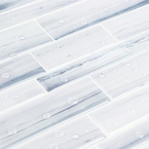 Peel & Stick Backsplash grey granite 3D design for Kitchen Bathroom Self Adhesive Wall Tiles