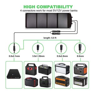 ပေါ့ပါးသော Smart 100watt Foldable Portable Solar Panel Flighpower SPF-100