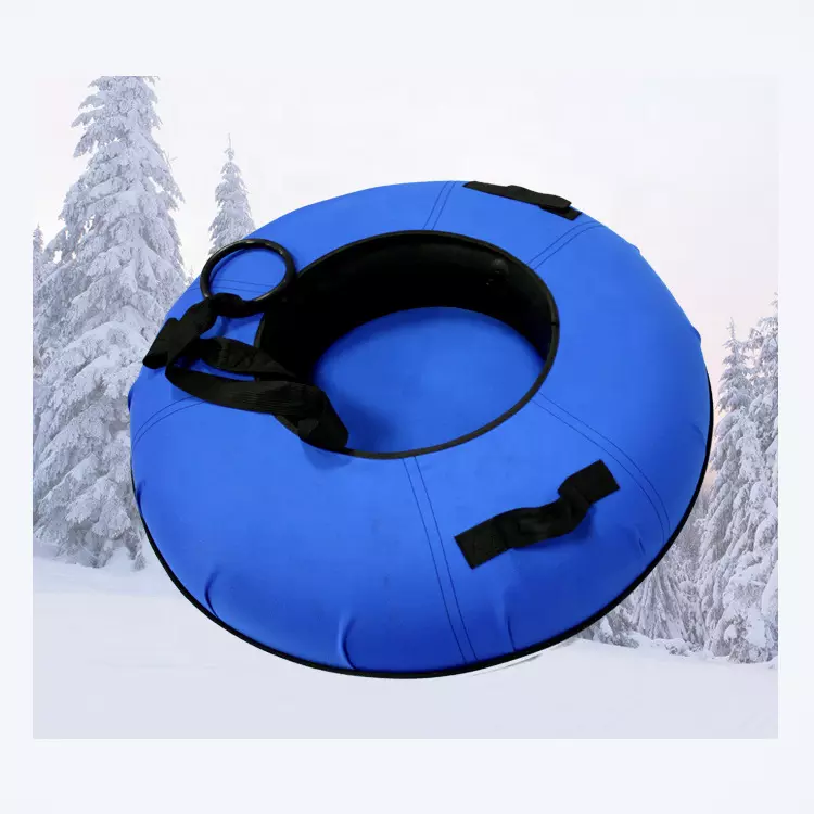 Daus Tube nrog Npog 40inch Snow Sledding Tubes Inflatable Sled