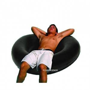 Inflatable تیراکی ٹیوب 100cm سیاہ ربڑ تیراکی ٹیوب دریائی ٹیوب