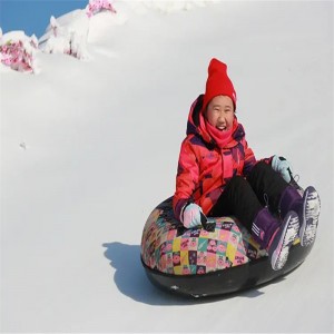 90cm Hard Bottom Commercial Heavy-Duty PVC Inflatable Snow Tube para sa Sledding