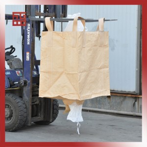 Jumbo bag/FIBC bag/Big bag/Ton bag/Container Bag med 4 Cross Corner Loops