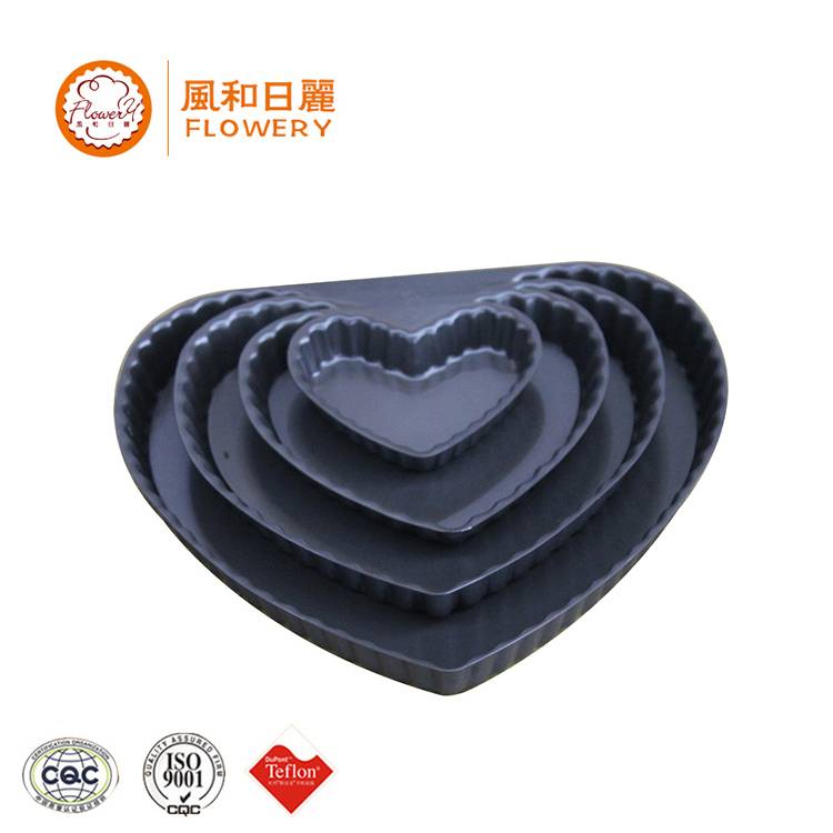 Factory wholesale Commercial Baking Trays - Brand new fluted round quiche tarte pie pan with high quality – Bakeware