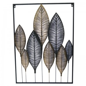 China Wholesale Metal Wall Art Canada Factories - Wall Art of Home Decoration with Metal Leaf Wall Hanging – Flying Sparks