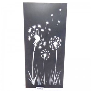 Home Decoration Luxury Art Metal Laser Cutting Flower Hanging Wall Decoration