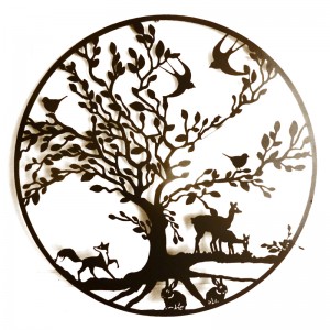 Chinese wholesale Metal Wall Art Home Goods - Custom Laser Cutting Iron Wall Hanging Decoration – Flying Sparks