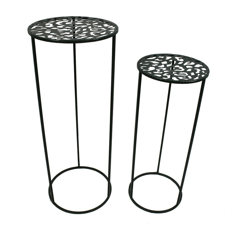Flower Pot Stand Metal Iron Black Square Flower Frame for Home Decoration Featured Image