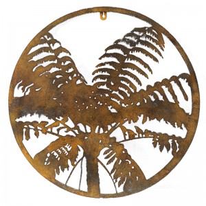 Iron Plant Wall Decoration for Home Retro Metal Home Art Wall Decoration