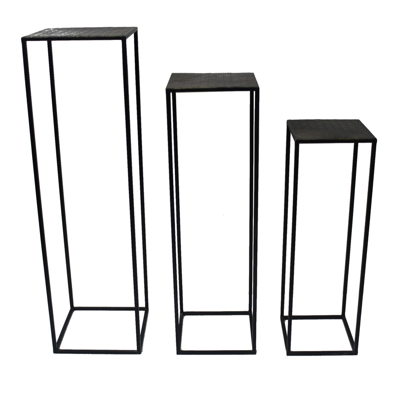 Black Metal Planter Stand Set of Three for Home Decoration Featured Image