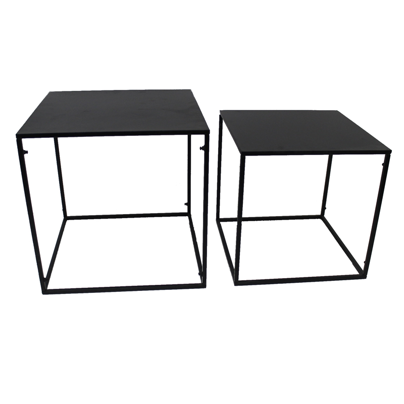 Nordic Modern Style Metal Square Side Coffee Sofa End Table for Living Room Featured Image