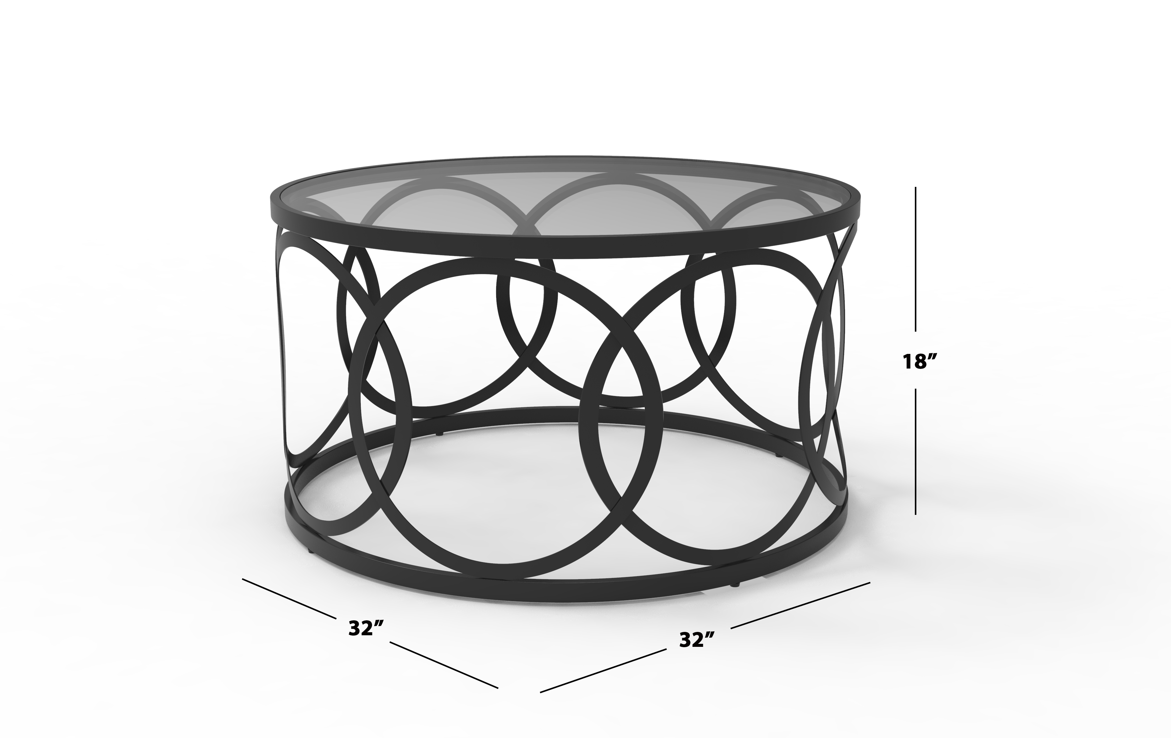 Wholesale Modern Home Furniture Metal Base Tempered Glass Top Side Table Coffee Table Set with Cheap Price Featured Image