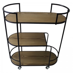 3-Shelf Storage Shelves with Wheels No Assembly Organizer Trolley